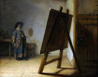Kunstneren i sit atelier